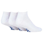 Load image into Gallery viewer, 3 Pairs Cushion Foot Diabetic Trainer Socks - White
