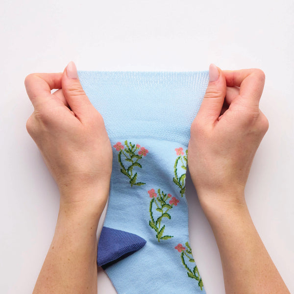 3 Pairs Ladies RHS Cotton Socks - Floral