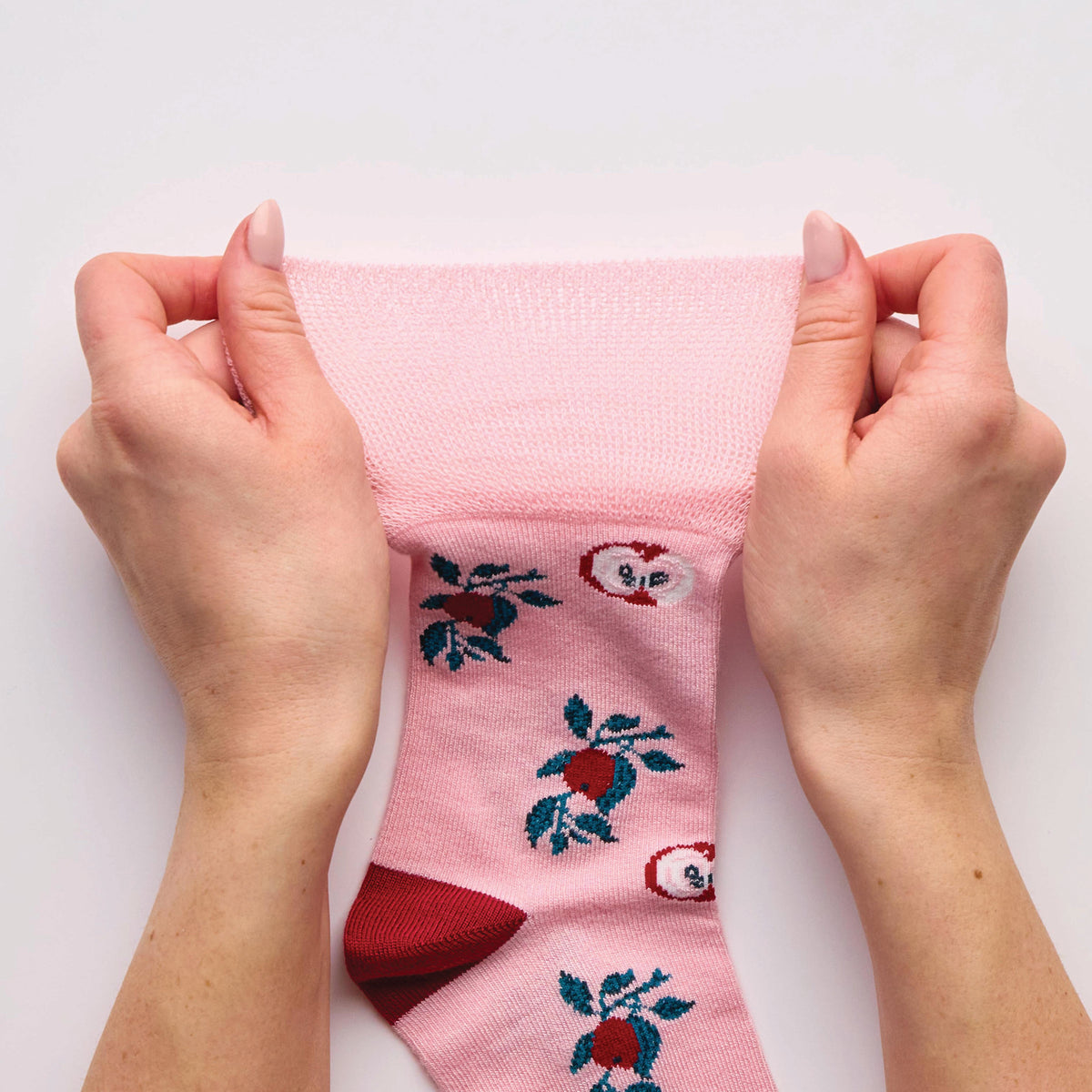 3 Paar Damen-RHS-Baumwollsocken – Blumenkontrast