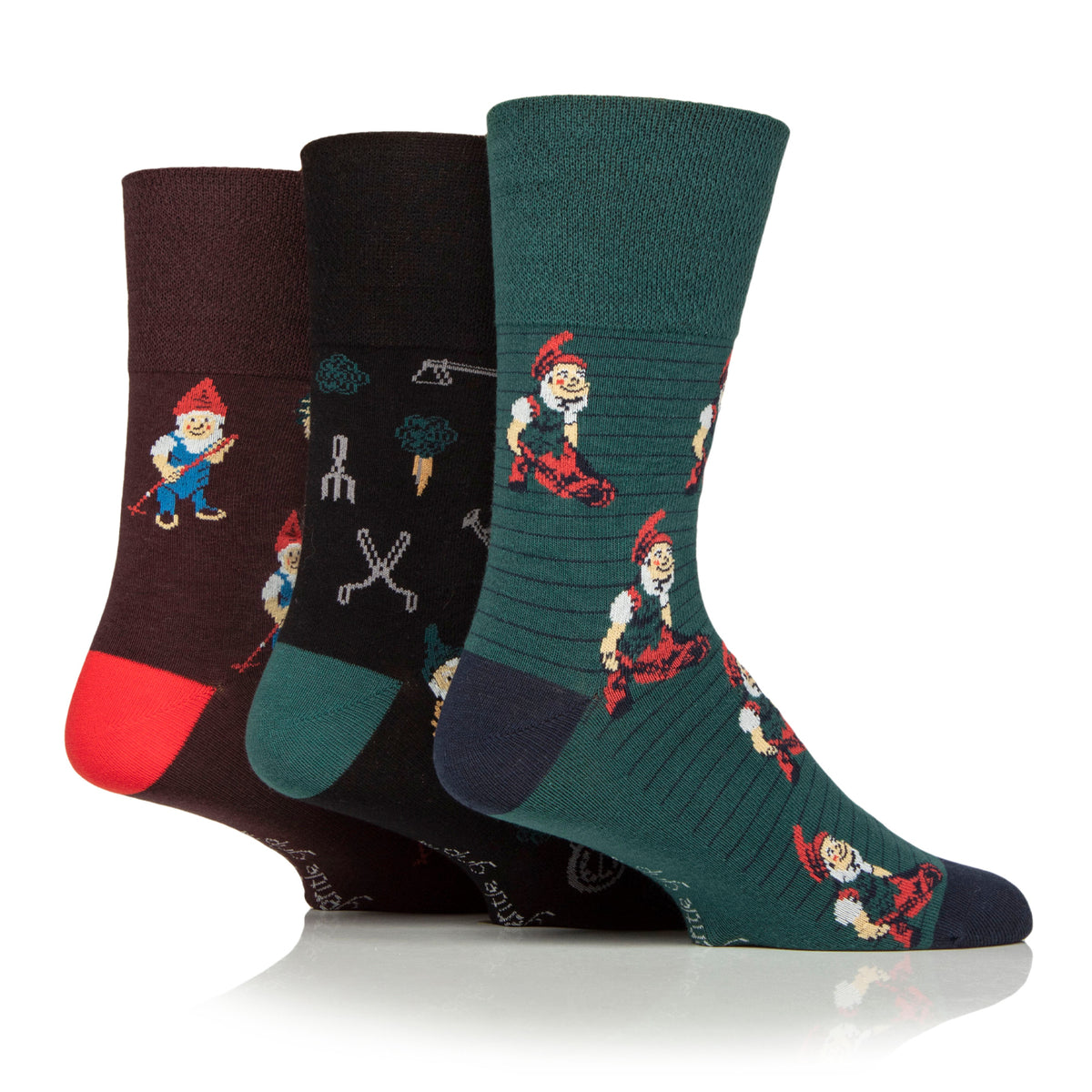 3 Paar Herrensocken aus Baumwolle von RHS – Insekten