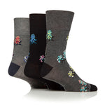 Load image into Gallery viewer, 3 Pairs Men's RHS Bamboo Socks - Floral
