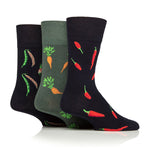 Load image into Gallery viewer, 3 Pairs Men's Gift Boxed RHS Bamboo Socks - Vegetable Trio
