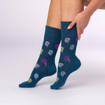 Load image into Gallery viewer, 3 Pairs Ladies RHS Cotton Socks - Mixed Floral
