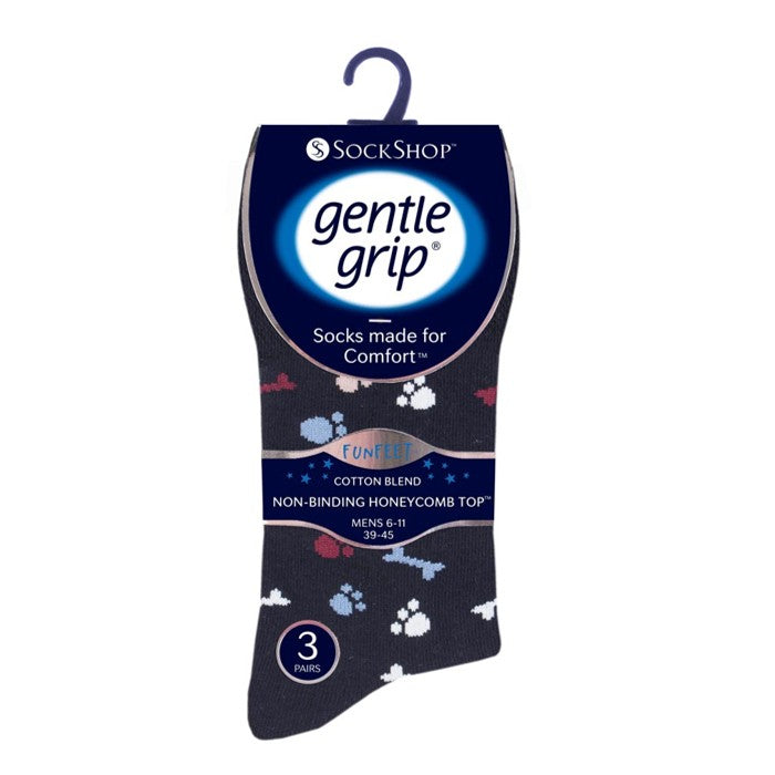 Lot de 3 paires de chaussettes amusantes en coton pour homme - Team Dog