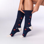 Load image into Gallery viewer, 3 Pairs Ladies Fun Feet Christmas Socks - Bamboo Christmas
