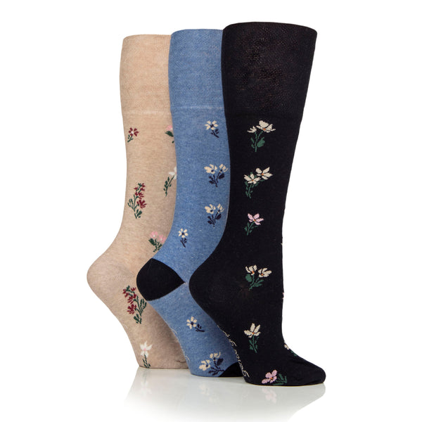 3 paires de chaussettes en coton noires pour femme, jusqu'au genou