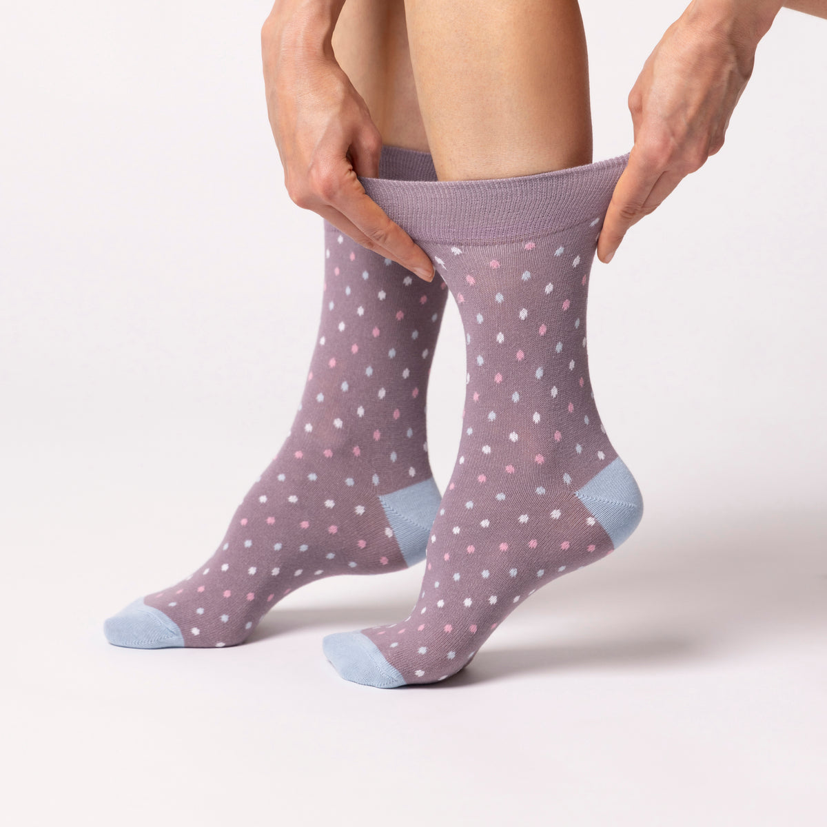 3 Pairs Ladies Cotton Socks - Dainty Flower