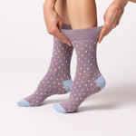 Load image into Gallery viewer, 3 Pairs Ladies Cotton Socks - Dainty Flower
