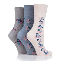 3 Pairs Ladies Cotton Socks - Collector Neutral