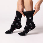 Load image into Gallery viewer, 3 Pairs Ladies Fun Feet Cotton Socks - Afternoon Tea
