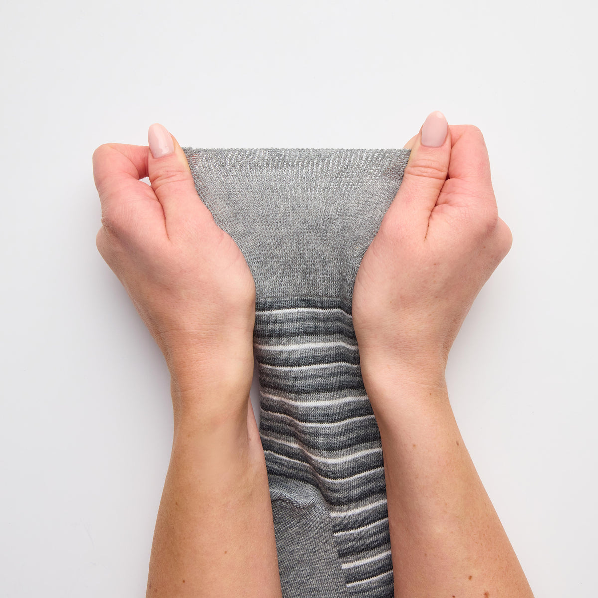 Lot de 3 paires de chaussettes City Varied Stripe en coton pour femme - Gris