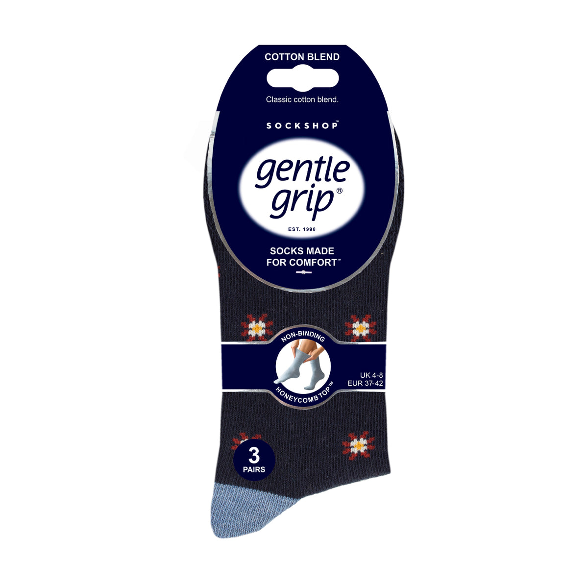 3 Pairs Ladies Cotton Socks - Tropical Folklore