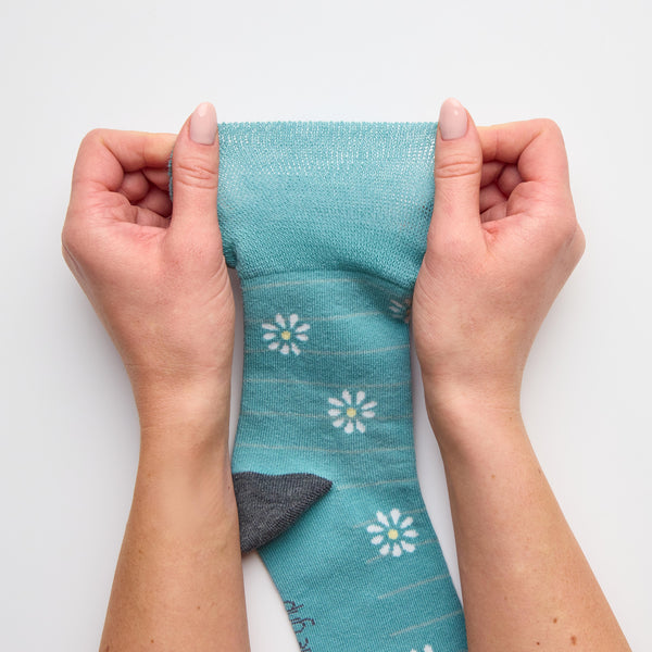 3 Pairs Ladies Cotton Socks - Daisy