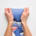 Load image into Gallery viewer, 3 Pairs Ladies Cotton Socks - Gradient Stripe
