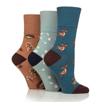 3 Pairs Ladies Cotton Socks - Winterlings