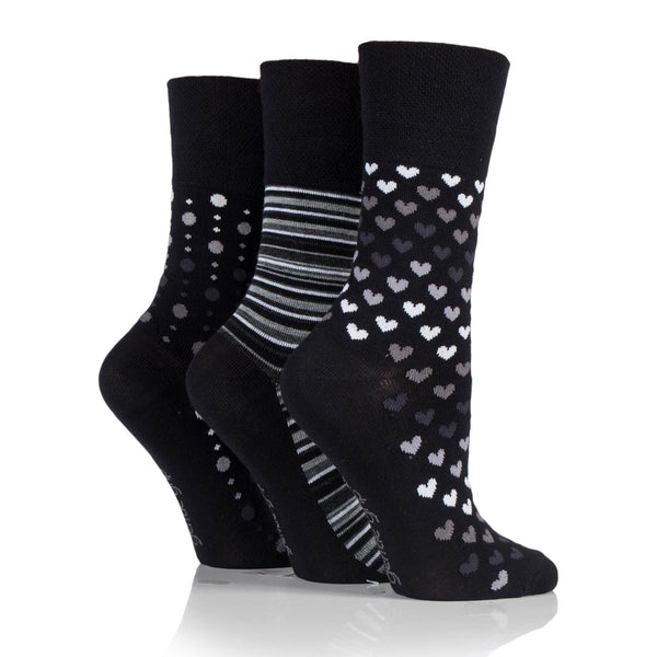 3 Pairs Ladies Bamboo Socks - Mono