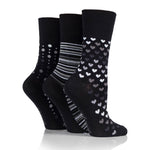 Load image into Gallery viewer, 3 Pairs Ladies Bamboo Socks - Mono
