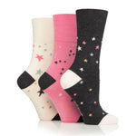 Load image into Gallery viewer, 3 Pairs Ladies Bamboo Socks - Starry Night
