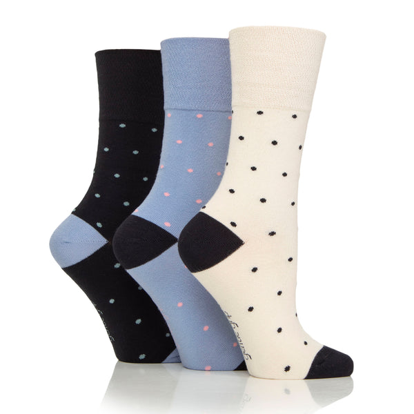 3 Pairs Ladies Bamboo Socks - Polka Dot