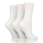 Load image into Gallery viewer, 3 Pairs Bamboo Leisure Socks - White
