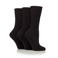 3 Paar Damen Sportsocken - Schwarz