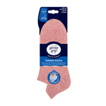 Load image into Gallery viewer, 3 Pairs Ladies Cotton Trainer Socks - Light Pink/Natural/Grey
