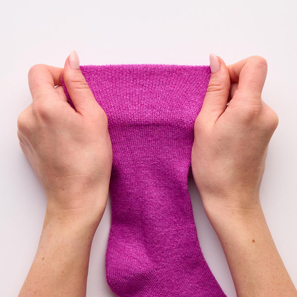 3 Pairs Ladies Gentle Grip Wool Walker Socks - Colour Mix