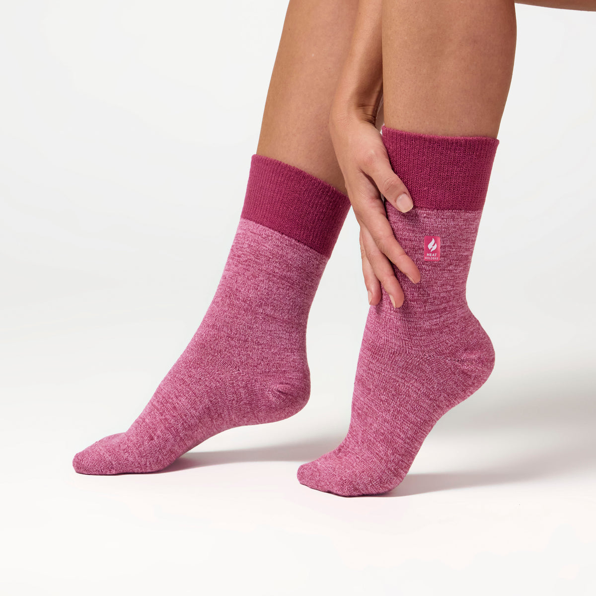 1 Paar Damen Thermosocken - Schwarz