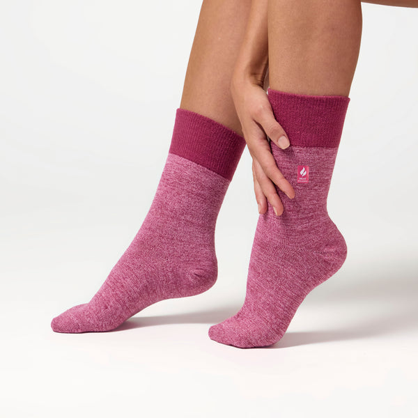 1 paire de chaussettes thermiques pour femme - Noir