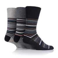 3 Pairs Men's Cotton Socks - Deco Noir