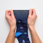 Charger l'image dans la galerie, Lot de 3 paires de chaussettes amusantes en coton pour homme - Véhicules

