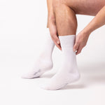 Load image into Gallery viewer, 3 Pairs Men's Bigfoot Cotton Socks - White
