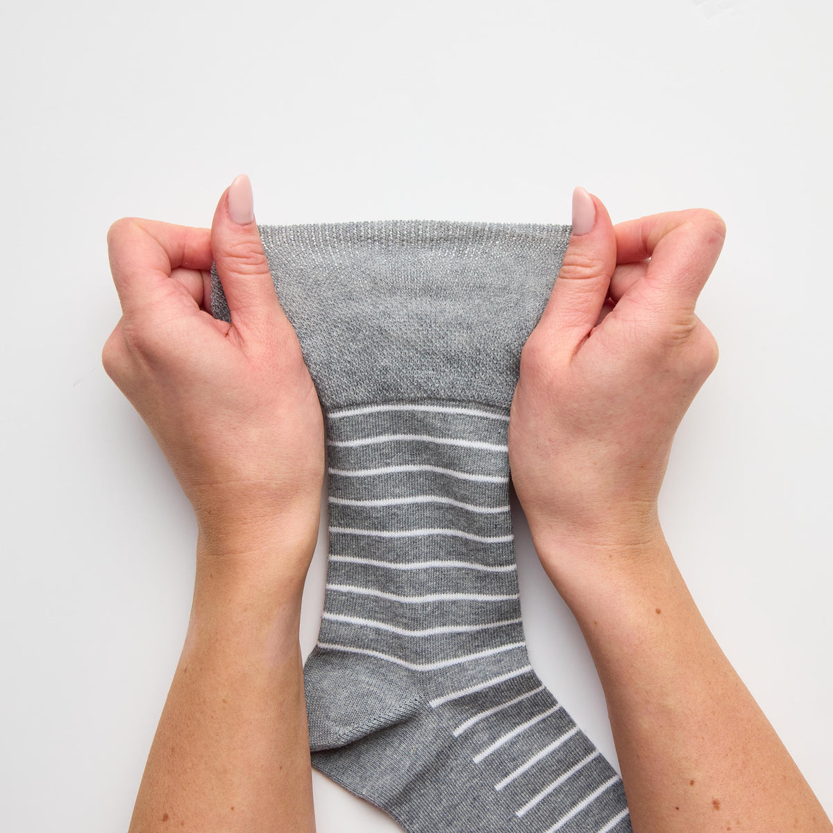 Lot de 3 paires de chaussettes de Noël en coton pour homme – Rayures bleu marine