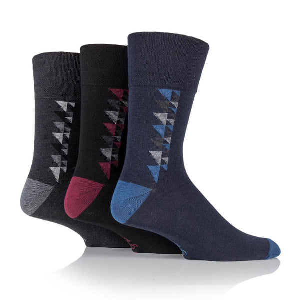3 Pairs Men's Cotton Socks - George Design