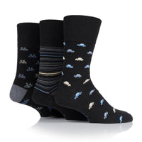 3 Pairs Men's Cotton Socks - Transport