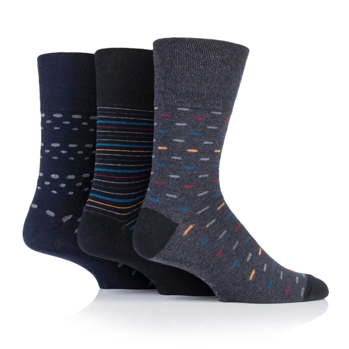 3 Pairs Men's Cotton Socks - Urban Lair