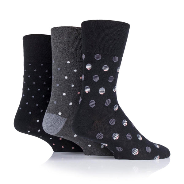 3 Pairs Men's Cotton Socks - Polka Pop