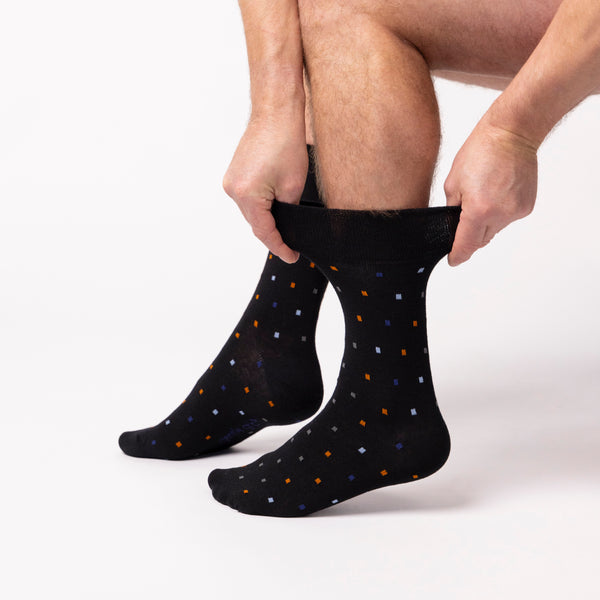 3 Pairs Men's Cotton Socks - Cubic Control