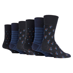 6 Pairs Men's Cotton Socks - Cubic Control