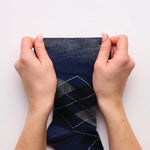 Load image into Gallery viewer, 3 Pairs Men's Argyle Cotton Socks - Leven Black Mix
