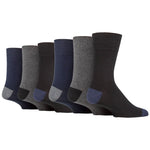 Load image into Gallery viewer, 6 Pairs Men&#39;s Apex Cotton Socks - Black Mix
