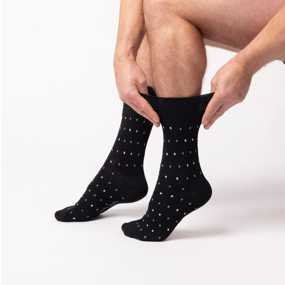 3 Pairs Men's Concerto Cotton Socks - Black