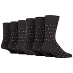 Load image into Gallery viewer, 6 Pairs Men&#39;s Concerto Cotton Socks - Black
