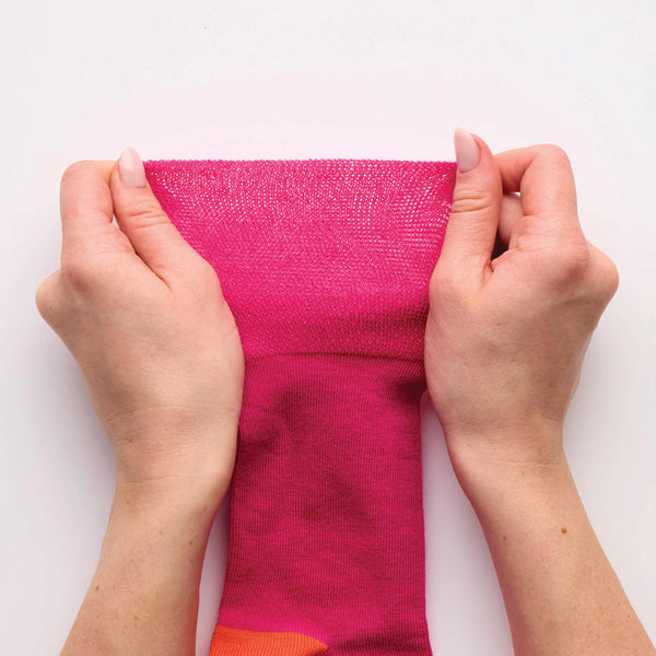 3 Pairs Ladies Plus Size Colourburst Cotton Socks - Crazy