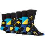 Load image into Gallery viewer, 6 Pairs Men&#39;s Colourburst Cotton Socks - Angular Arena
