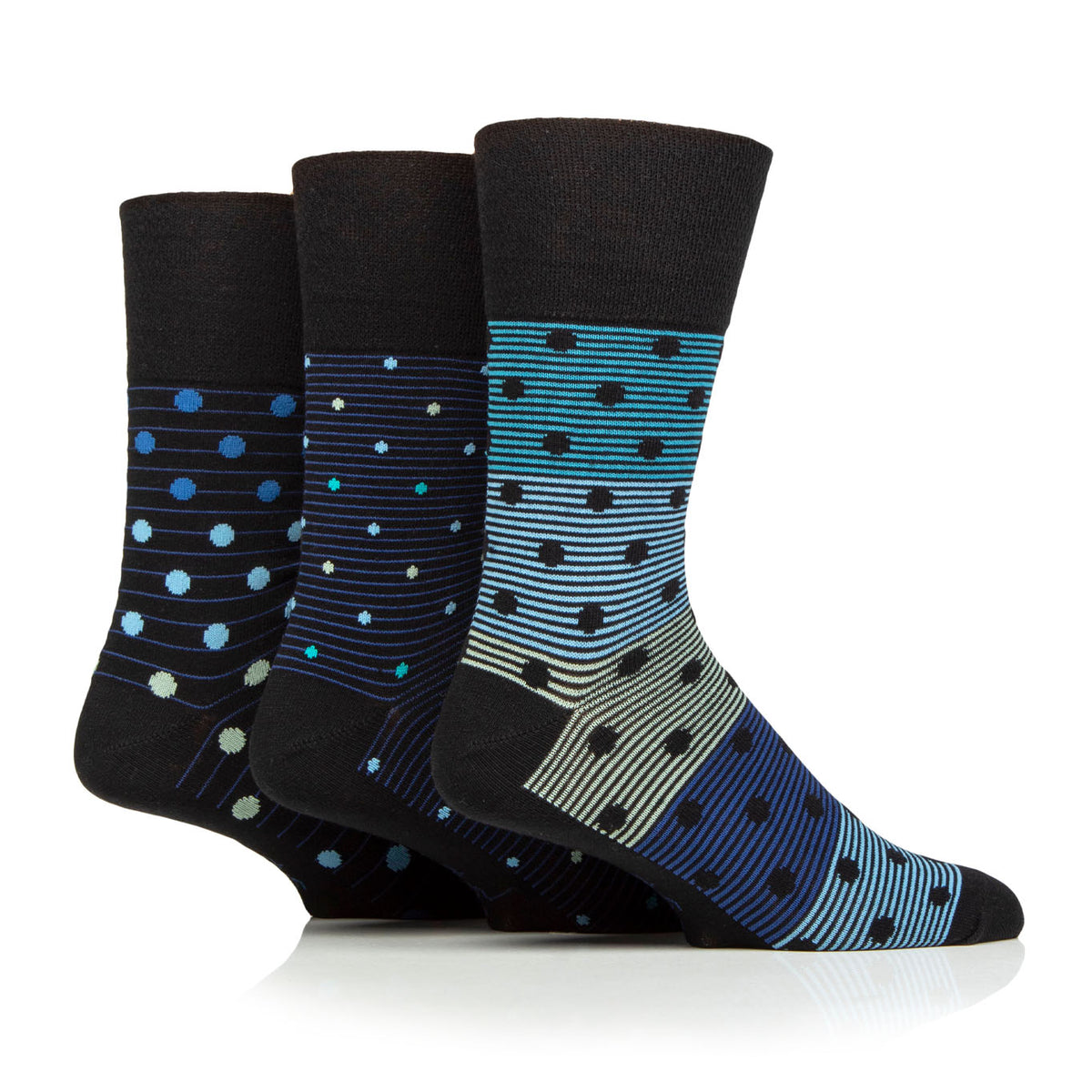 3 Pairs Men's Cotton Socks - Orbital World