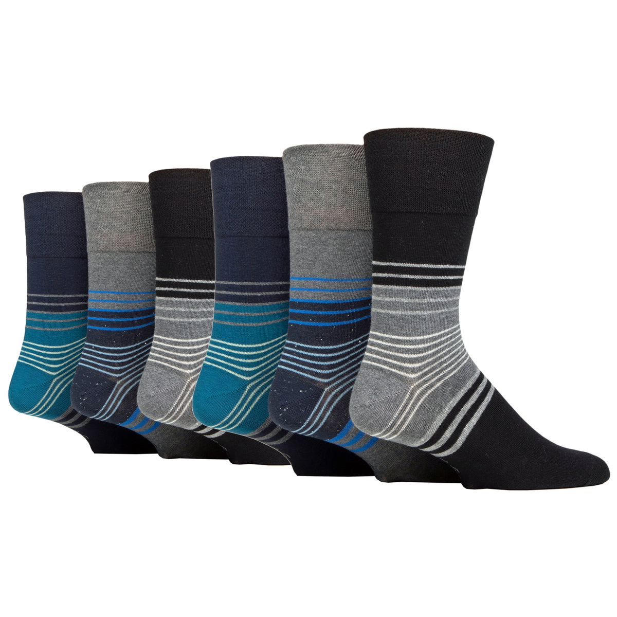 6 Pairs Men's Cotton Socks - Modern Flash