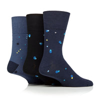3 Pairs Men's Cotton Socks - Cosmic Pulse