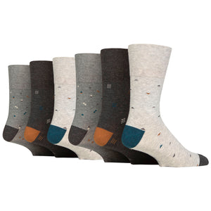 6 Pairs Men's Cotton Socks - Geometric Myriad