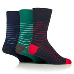 Load image into Gallery viewer, 3 Pairs Men's Cotton Socks - Compass
